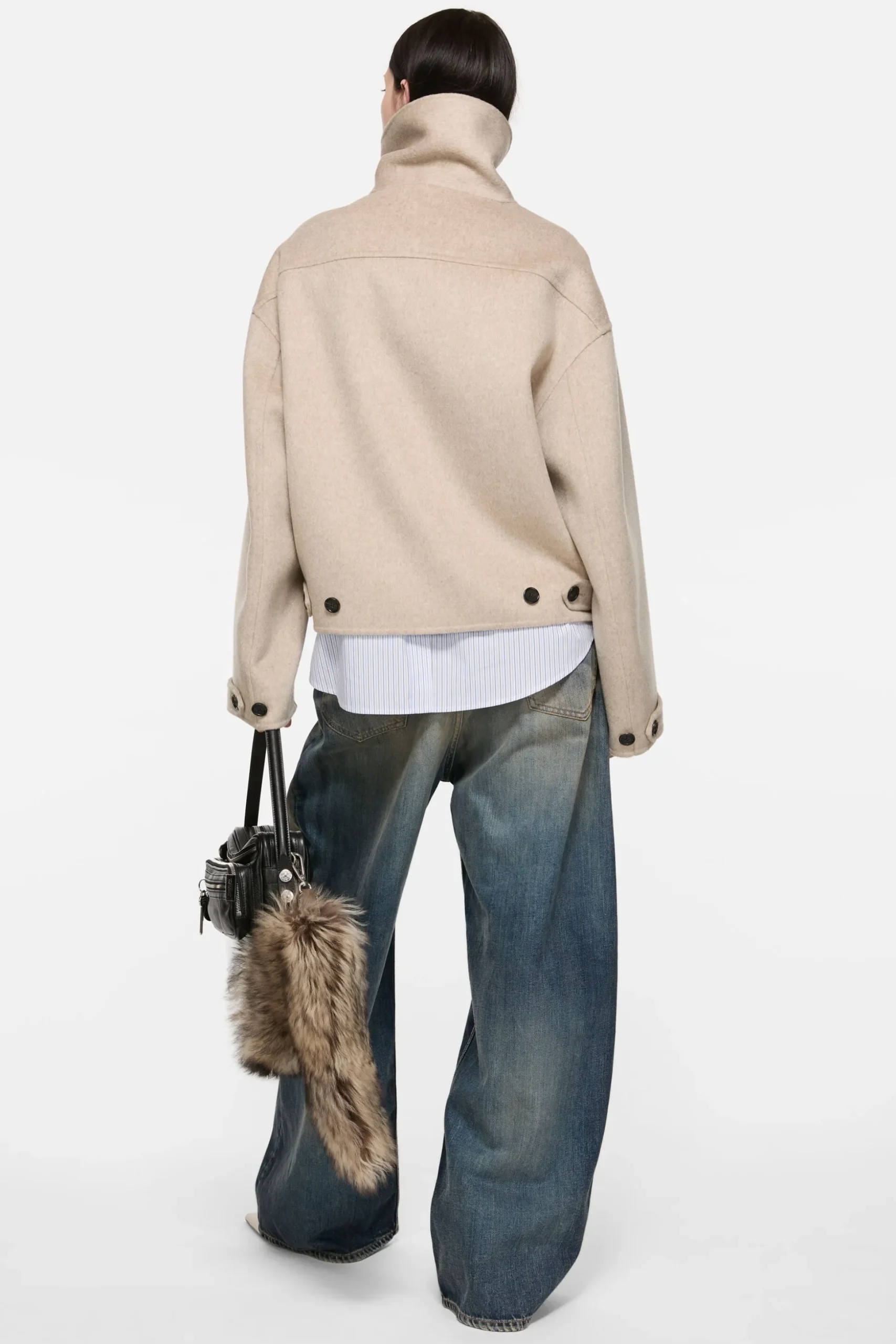 Wool zip jacket