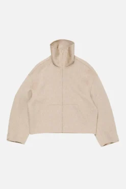 Wool zip jacket