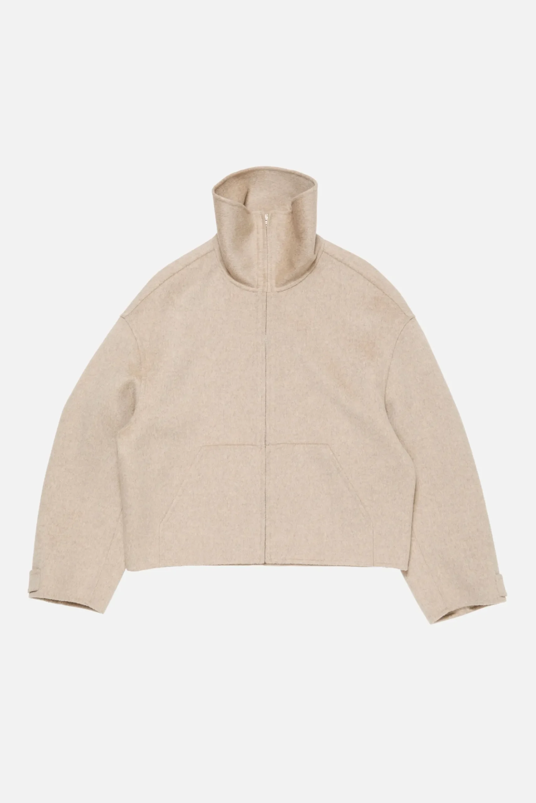Wool zip jacket