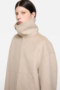 Wool zip jacket