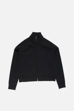 Zip-up logo cardigan