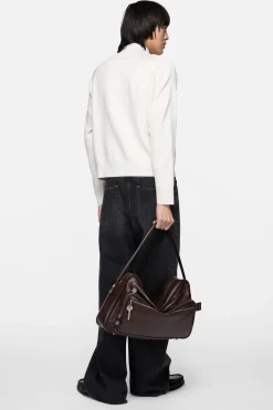 Zip-up logo cardigan